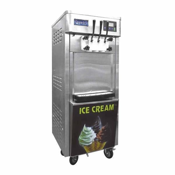 MÁQUINA DE HELADO SUAVE DE PISO CON SISTEMA NOCTURNO A 220V