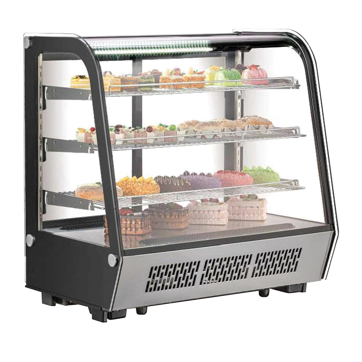 VITRINA REFRIGERADA CRISTAL CURVO - 4 NIVELES