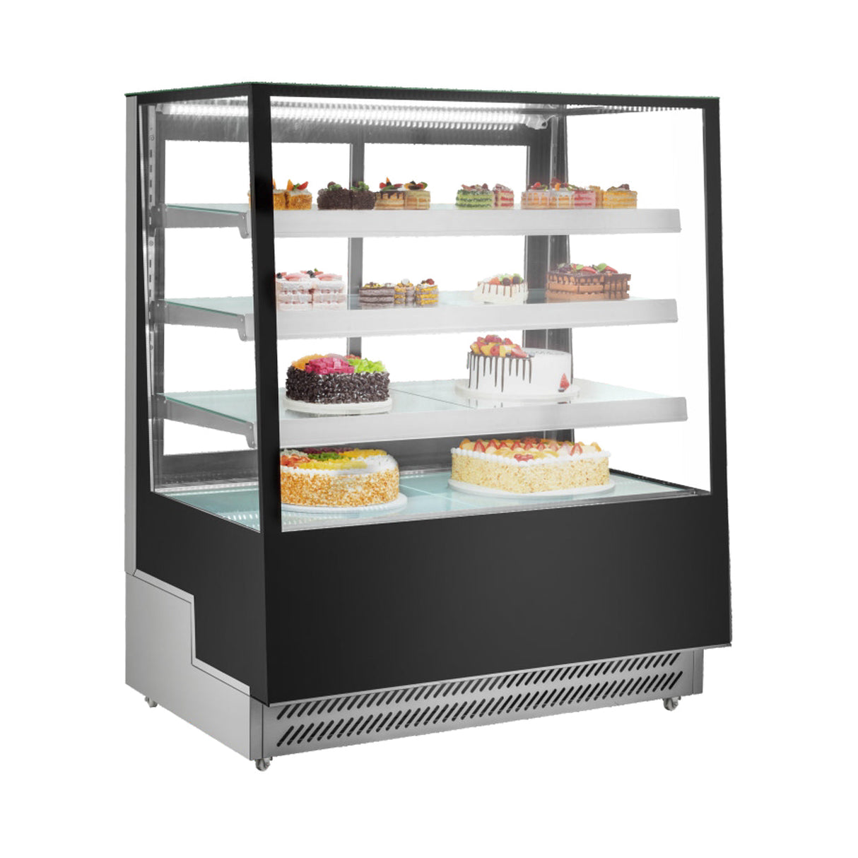 VITRINA REFRIGERADA DE PISO CON CRISTAL RECTO DE 65 CM
