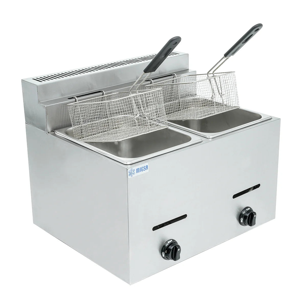 FREIDORA A GAS DOBLE 6 L