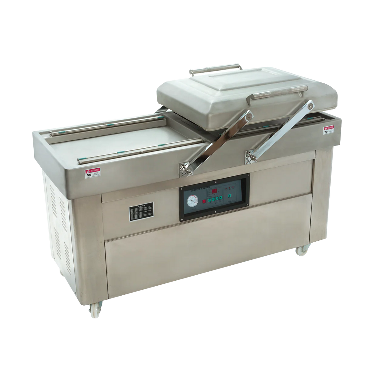 EMPACADORA AL VACÍO DOBLE CAMPANA CON DOBLE BARRA SELLADORA DE 50 CM