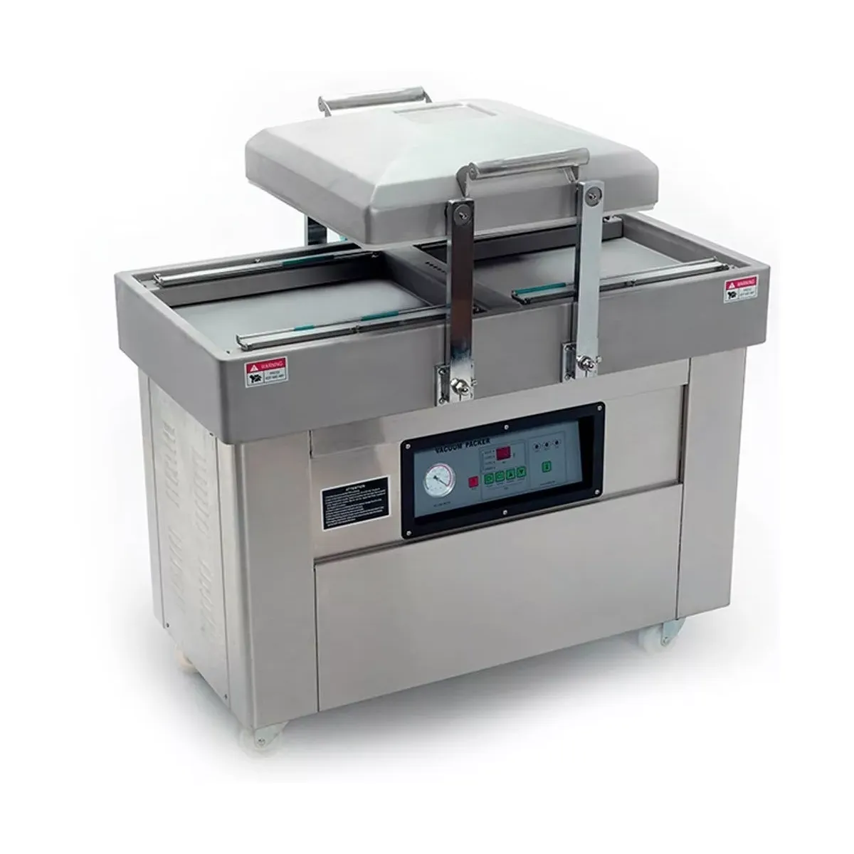 EMPACADORA AL VACÍO DE DOBLE CAMPANA CON DOBLE BARRA SELLADORA DE 40 CM