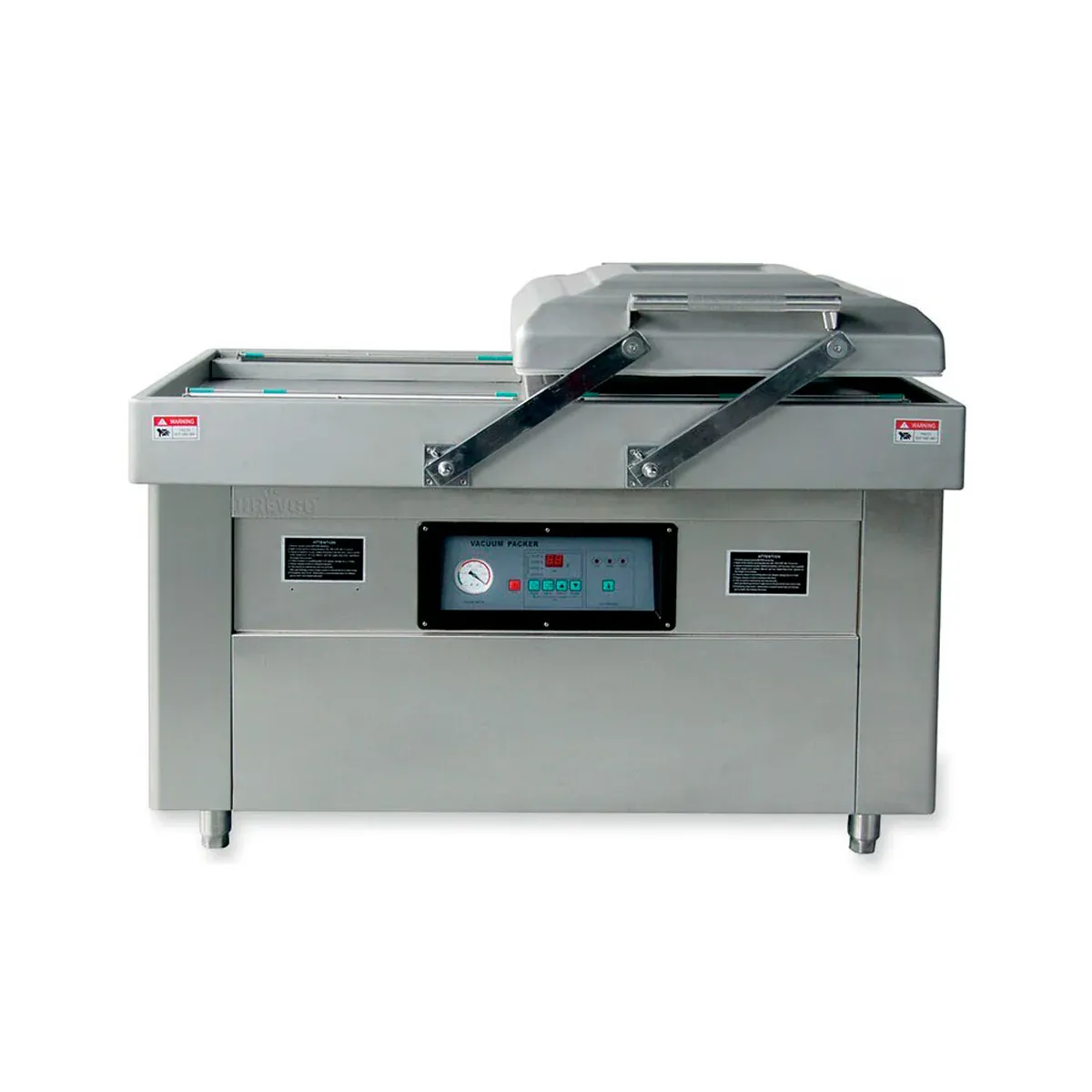 EMPACADORA AL VACÍO DOBLE CAMPANA CON DOBLE BARRA SELLADORA DE 60 CM