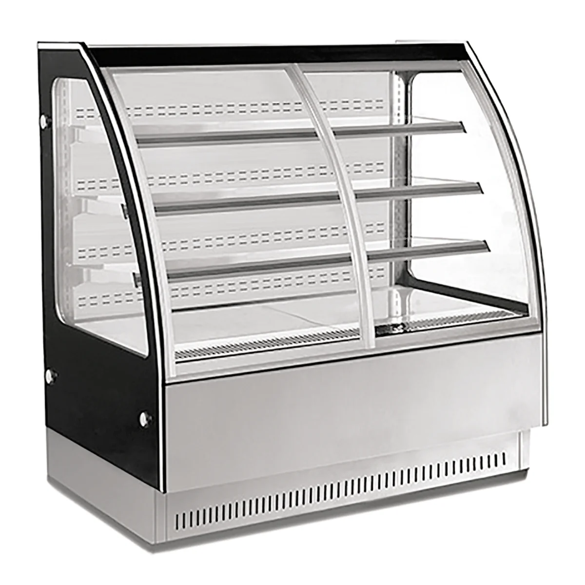 VITRINA REFRIGERADA TIPO MURAL CON 2 PUERTAS CURVAS