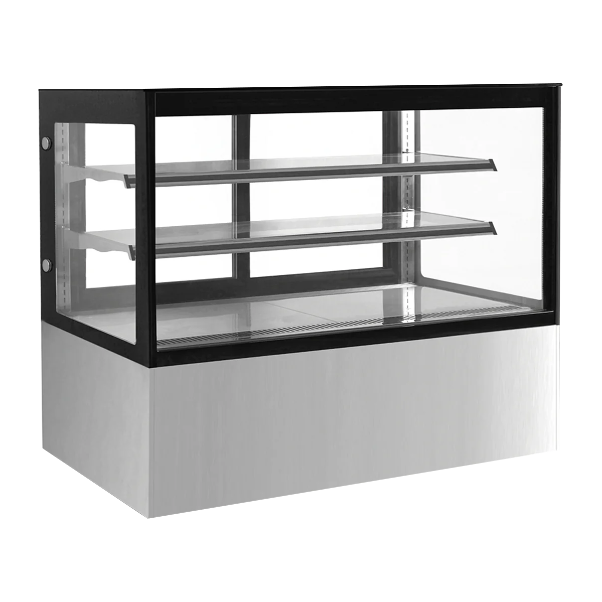 VITRINA REFRIGERADA DE PISO CON CRISTAL RECTO DE 180 CM DE FRENTE