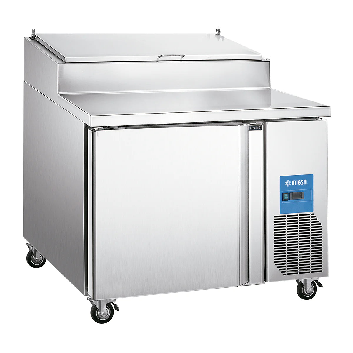 MESA PARA PREPARACIÓN DE PIZZAS DE 1 PUERTA DE 310 L