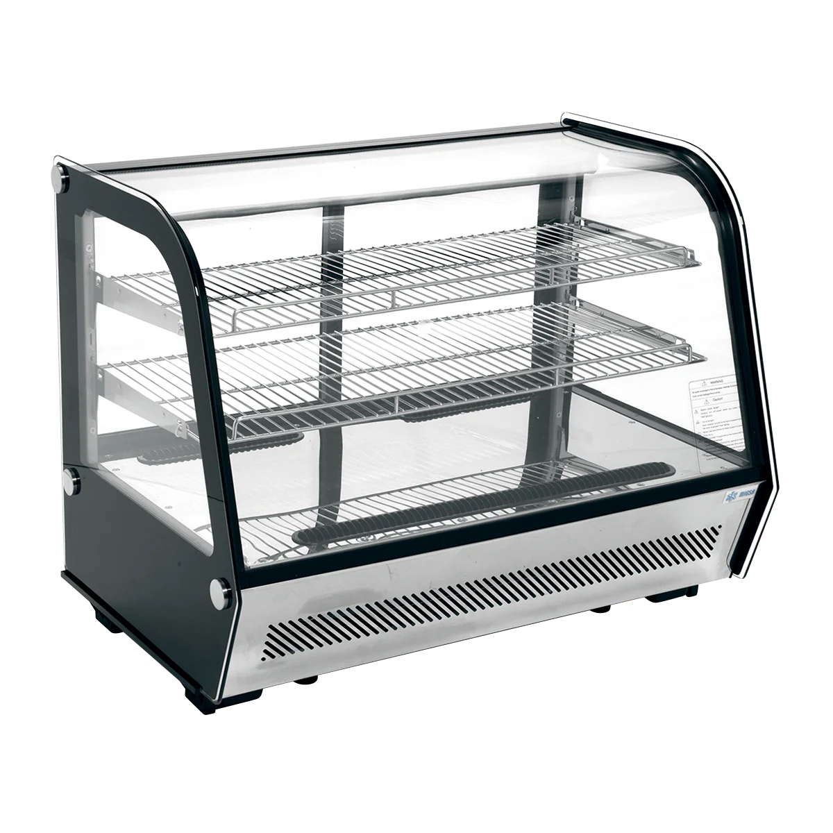VITRINA REFRIGERADA CRISTAL CURVO CON SISTEMA ANTIEMPAÑANTE FRONTAL