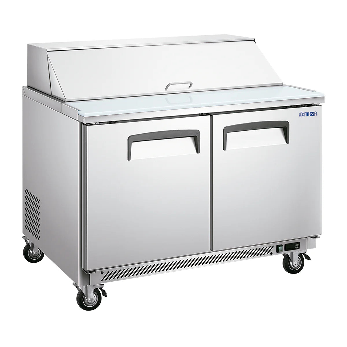 MESA FRÍA PARA ENSALADAS DE 2 PUERTAS TIPO AMERICANO DE 340 L