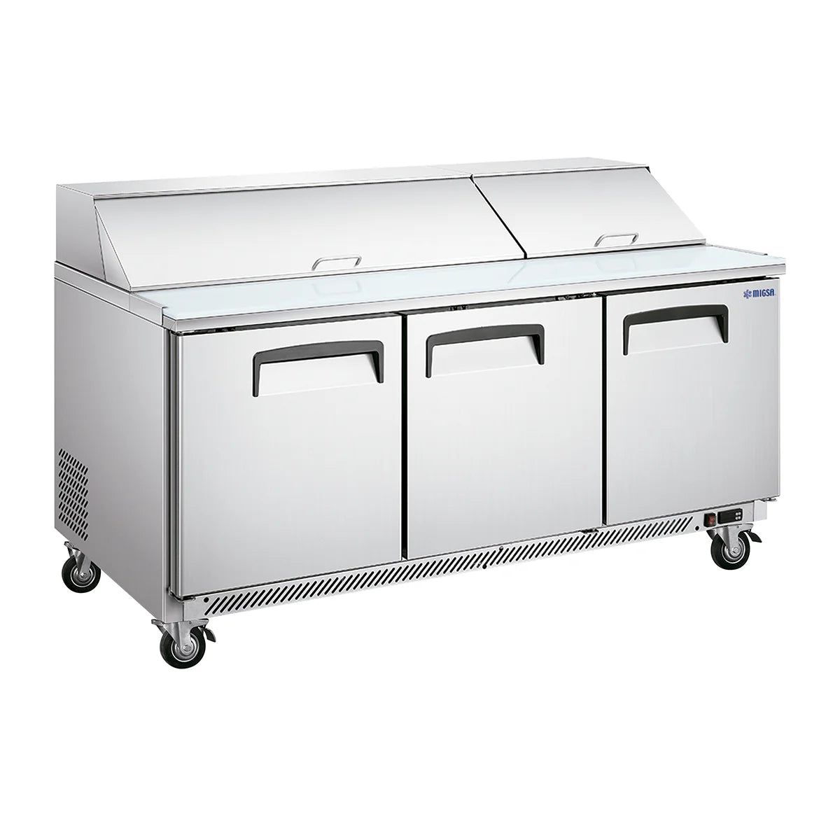 MESA FRÍA PARA ENSALADAS DE 3 PUERTAS TIPO AMERICANO DE 510 L