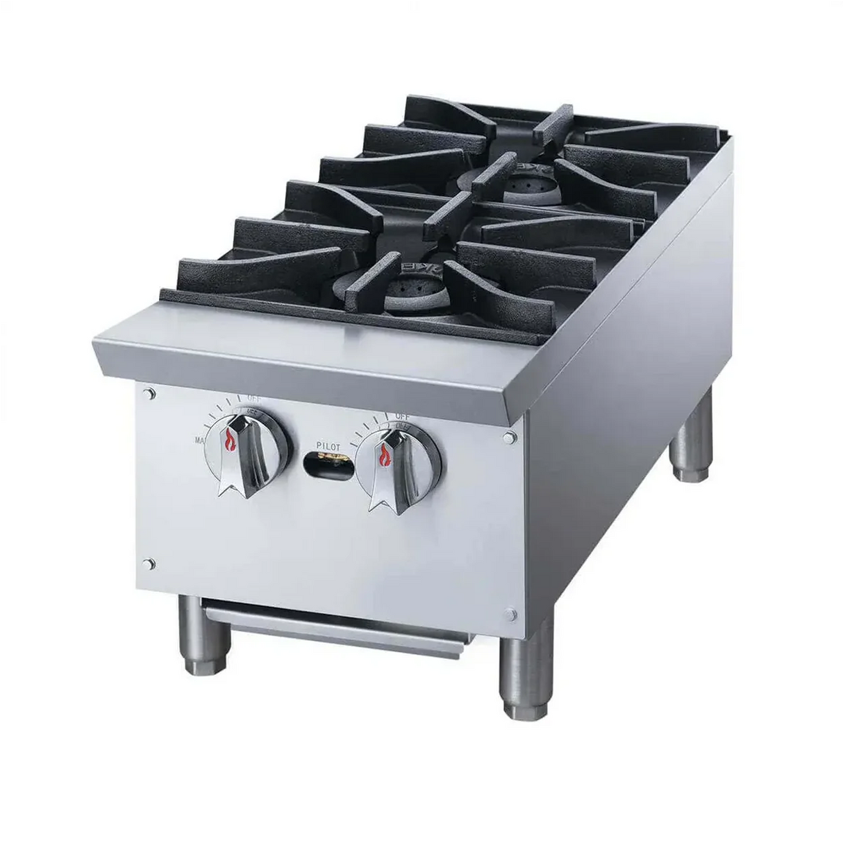 PARRILLA COMERCIAL A GAS DE 2 QUEMADORES