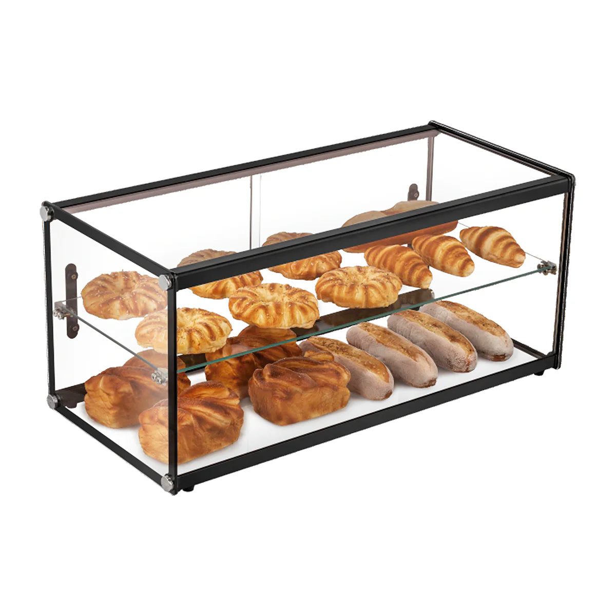 VITRINA EXHIBIDORA NEUTRA CRISTAL RECTO DE 120 LITROS