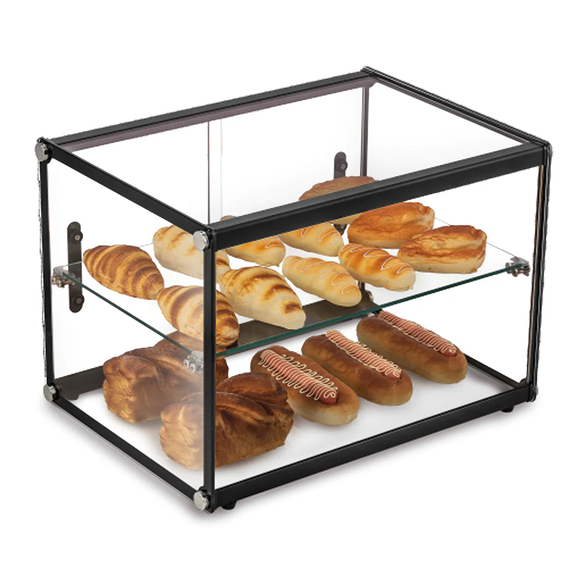 VITRINA EXHIBIDORA NEUTRA CRISTAL RECTO DE 65 LITROS