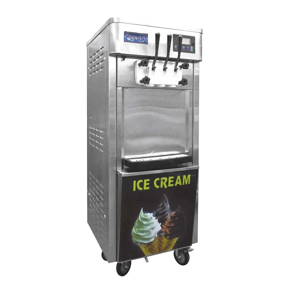 MÁQUINA DE HELADO SUAVE DE PISO CON SISTEMA NOCTURNO A 120V